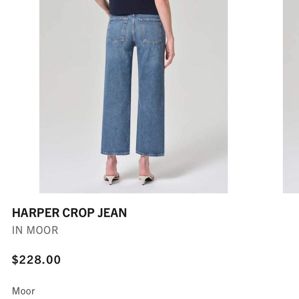 Agolde Harper crop Jean